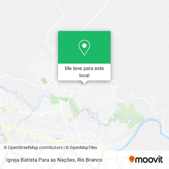 Igreja Batista Para as Nações mapa