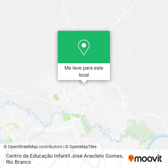 Centro de Educação Infantil José Anacleto Gomes mapa