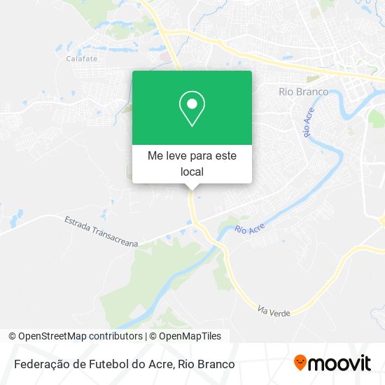 Federação de Futebol do Acre mapa