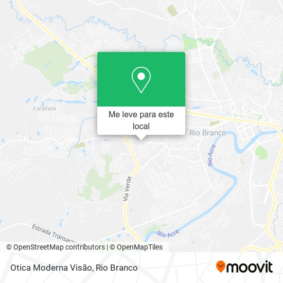 Otica Moderna Visão mapa