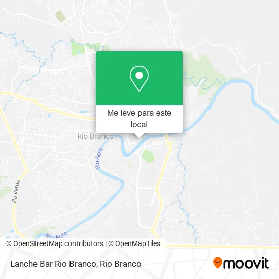 Lanche Bar Rio Branco mapa