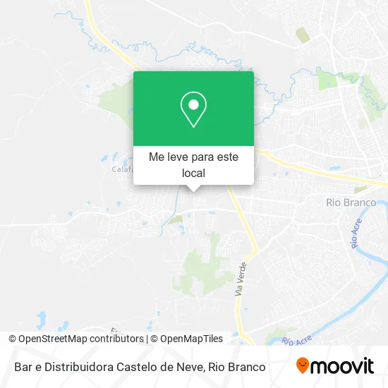 Bar e Distribuidora Castelo de Neve mapa