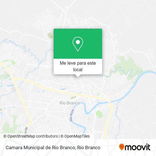Camara Municipal de Rio Branco mapa