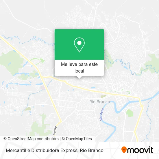 Mercantil e Distribuidora Express mapa