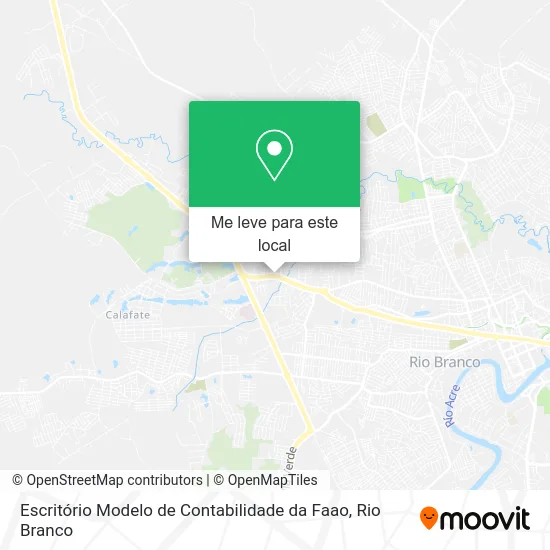 Escritório Modelo de Contabilidade da Faao mapa
