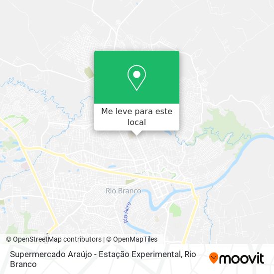 Supermercado Araújo - Estação Experimental mapa