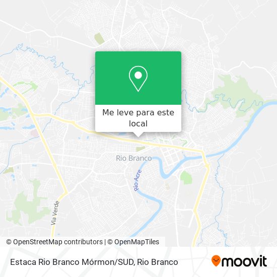 Estaca Rio Branco Mórmon/SUD mapa