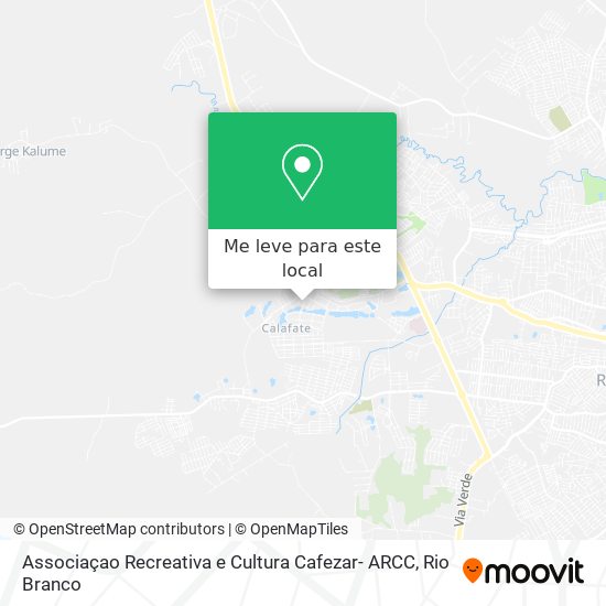 Associaçao Recreativa e Cultura Cafezar- ARCC mapa