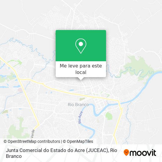 Junta Comercial do Estado do Acre (JUCEAC) mapa