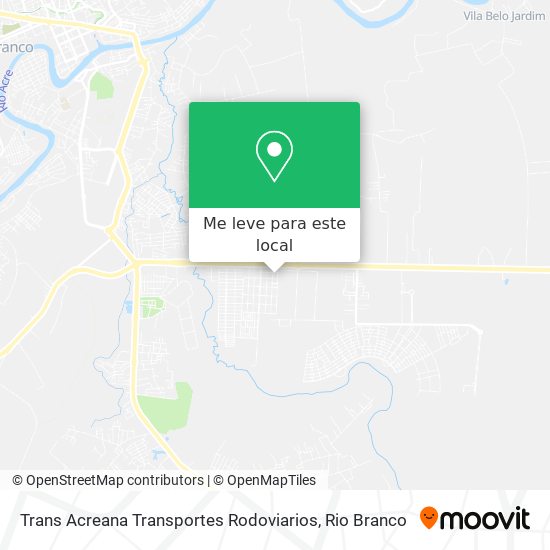 Trans Acreana Transportes Rodoviarios mapa