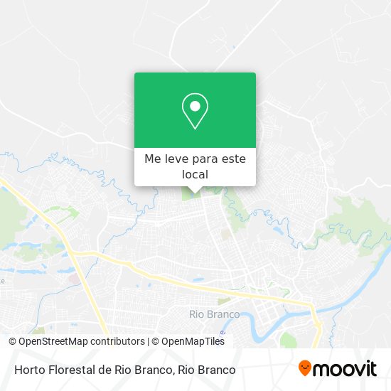 Horto Florestal de Rio Branco mapa