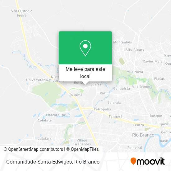 Comunidade Santa Edwiges mapa