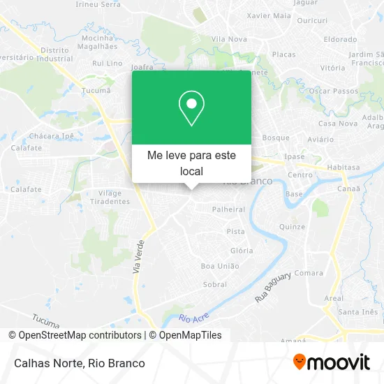 Calhas Norte mapa