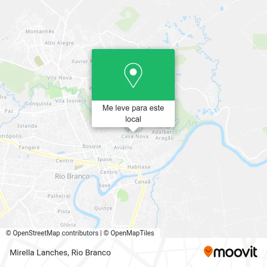 Mirella Lanches mapa