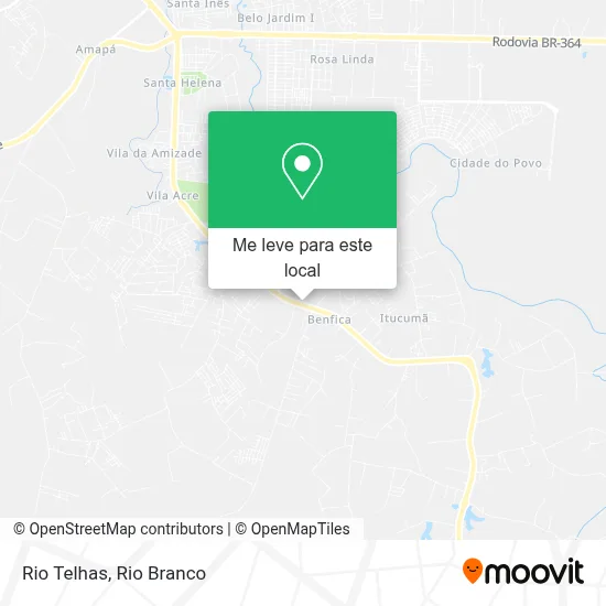 Rio Telhas mapa