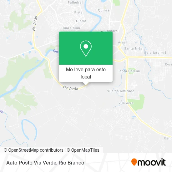 Auto Posto Via Verde mapa