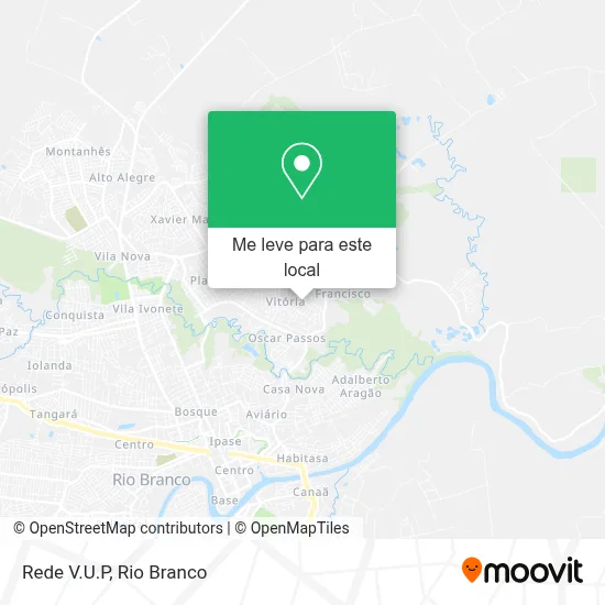 Rede V.U.P mapa