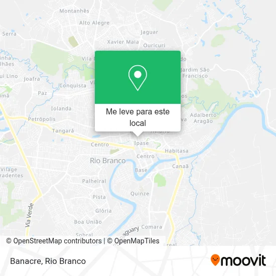 Banacre mapa