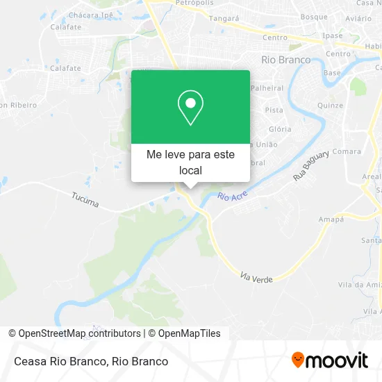 Ceasa Rio Branco mapa
