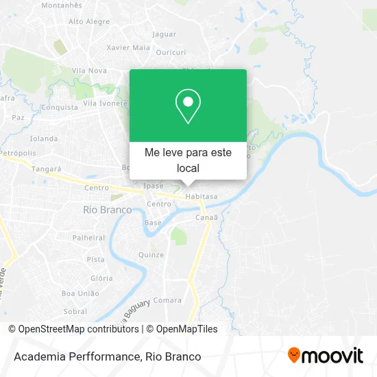 Academia Perfformance mapa