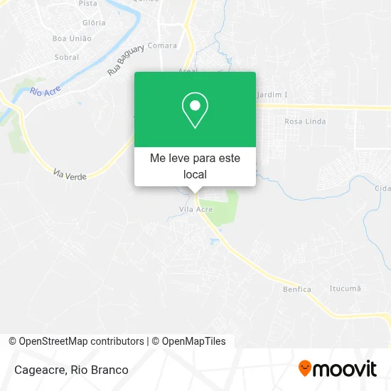 Cageacre mapa