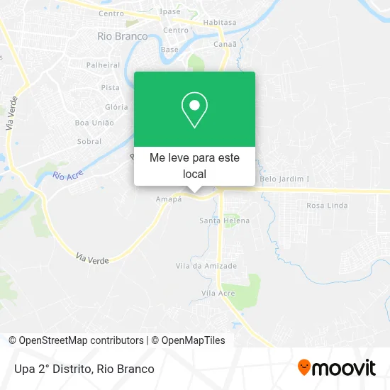 Upa 2° Distrito mapa