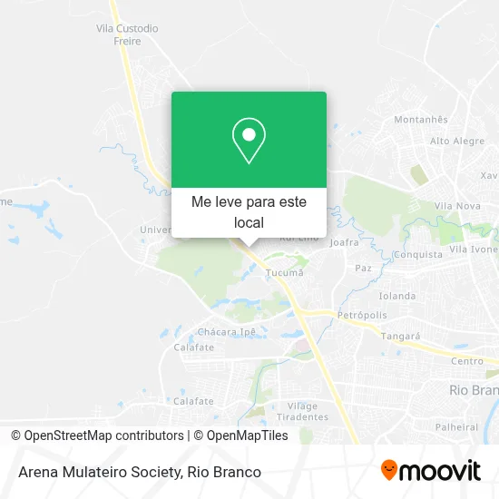 Arena Mulateiro Society mapa