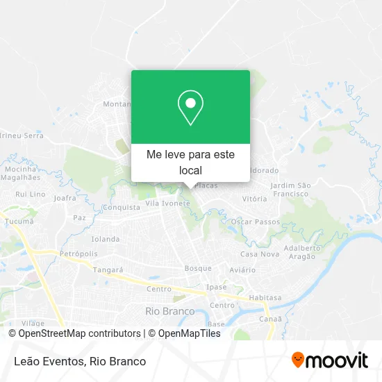 Leão Eventos mapa