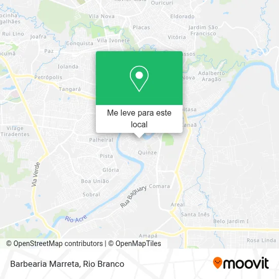 Barbearia Marreta mapa