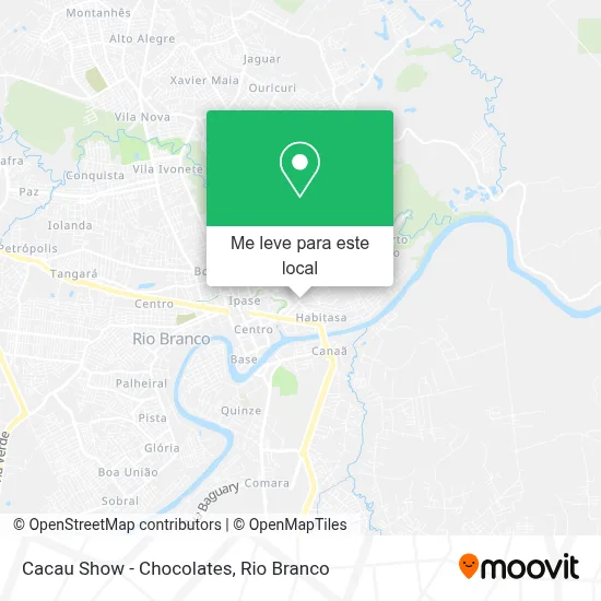 Cacau Show - Chocolates mapa