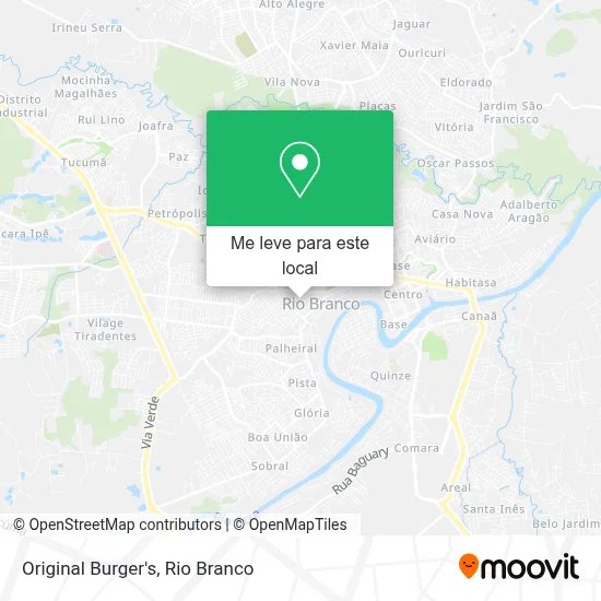 Original Burger's mapa