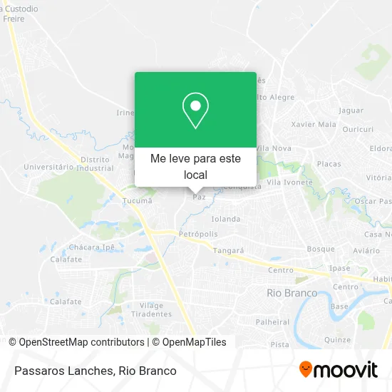 Passaros Lanches mapa