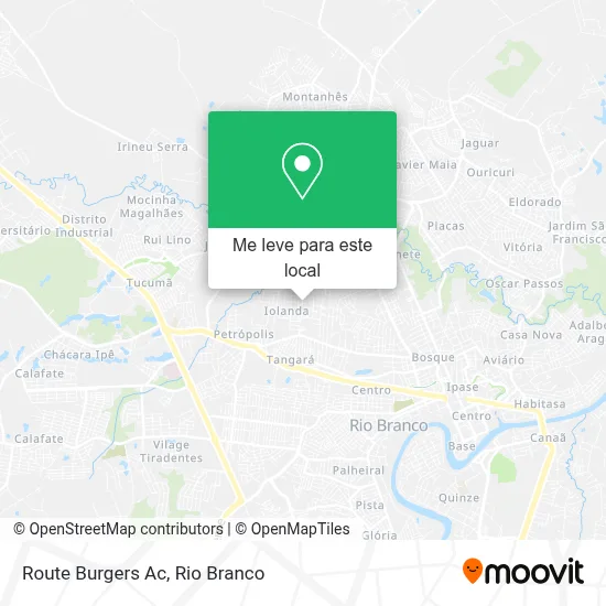 Route Burgers Ac mapa