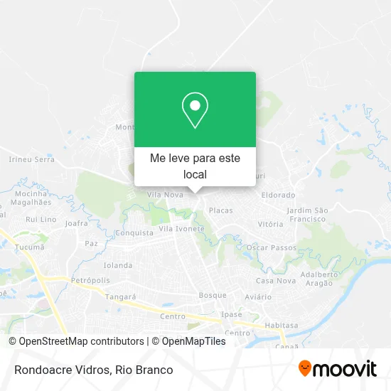 Rondoacre Vidros mapa