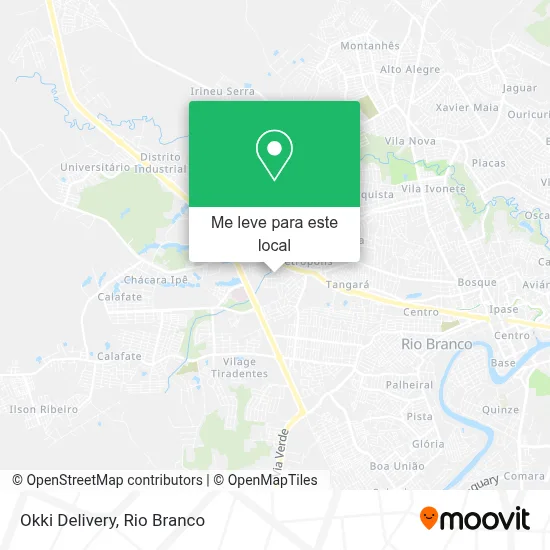 Okki Delivery mapa
