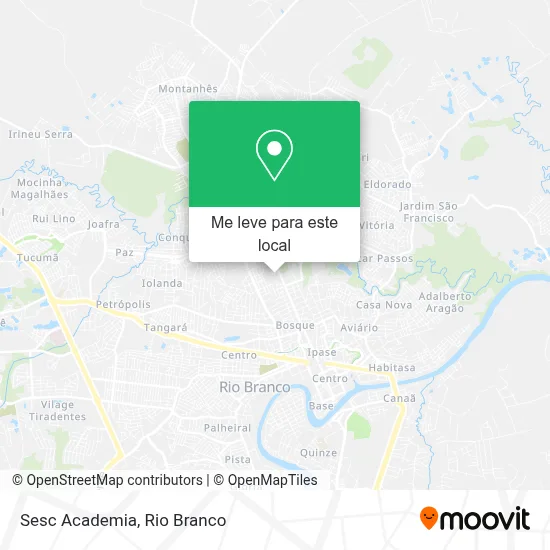 Sesc Academia mapa