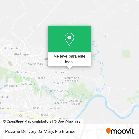 Pizzaria Delivery Da Mery mapa