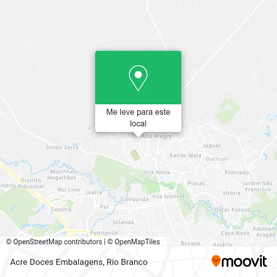 Acre Doces Embalagens mapa