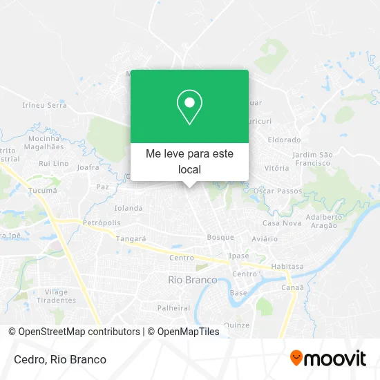 Cedro mapa