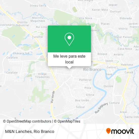 M&N Lanches mapa
