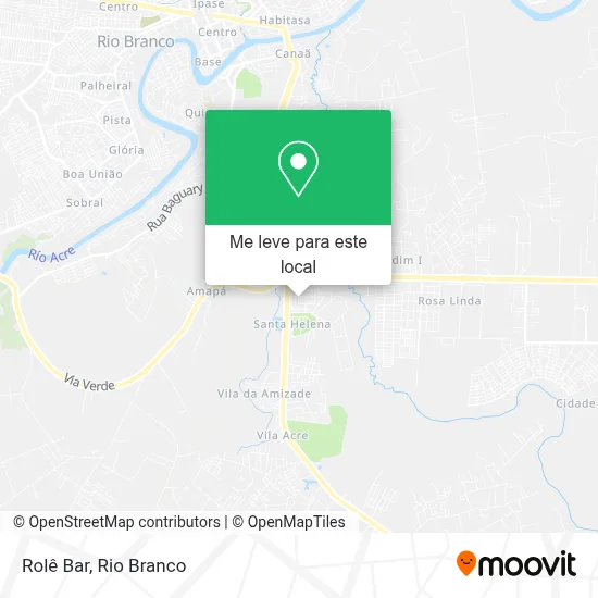 Rolê Bar mapa