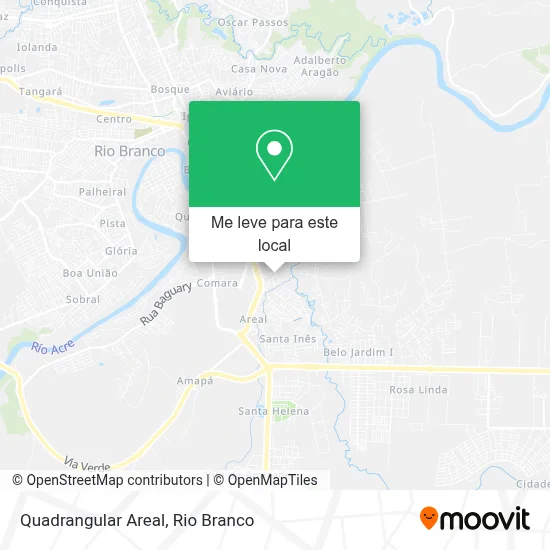 Quadrangular Areal mapa
