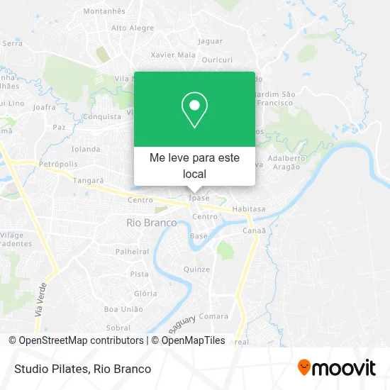 Studio Pilates mapa