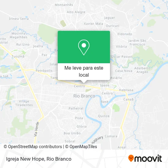 Igreja New Hope mapa