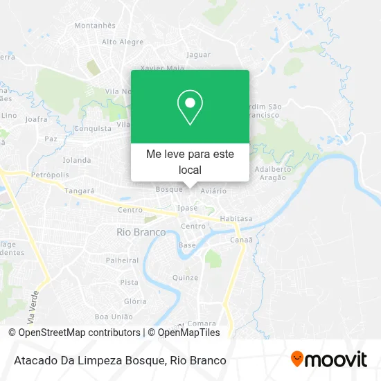 Atacado Da Limpeza Bosque mapa