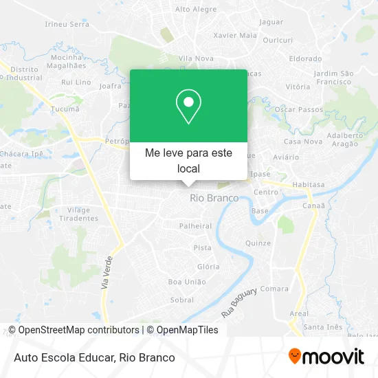 Auto Escola Educar mapa