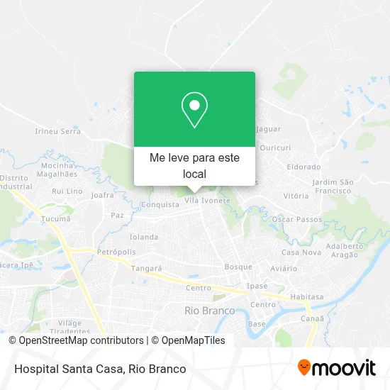 Hospital Santa Casa mapa