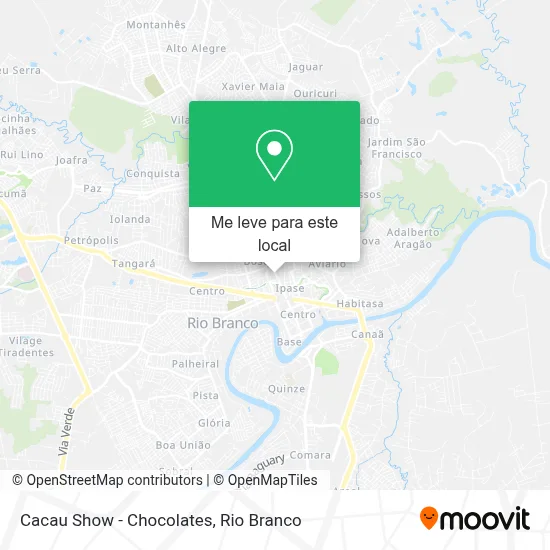 Cacau Show - Chocolates mapa