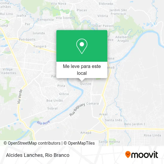 Alcides Lanches mapa