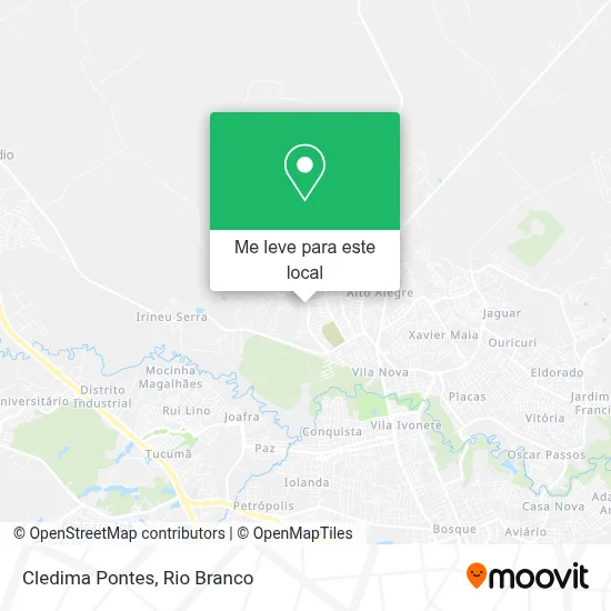 Cledima Pontes mapa